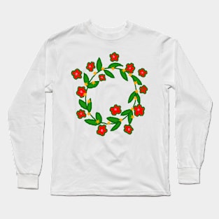 Christmas Wreath Long Sleeve T-Shirt